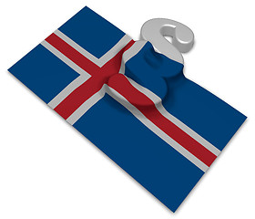 Image showing paragraph symbol and flag of iceland