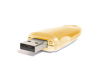 Image showing Golden USB Memory Stick