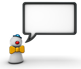 Image showing clown and speech bubble