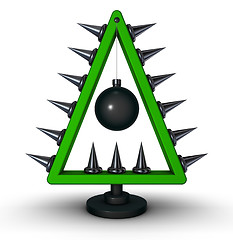 Image showing heavy metal christmas tree