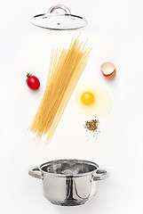 Image showing Macaroni pasta with tomato sauce close up