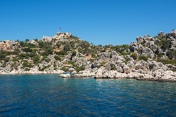 Image showing ancient city on the Kekova