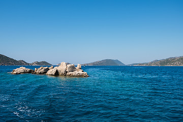 Image showing ancient city on the Kekova