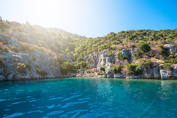 Image showing ancient city on the Kekova