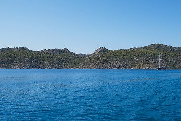 Image showing ancient city on the Kekova