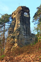 Image showing Rock with medallion