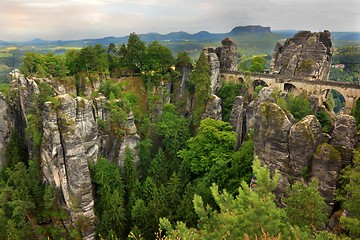 Image showing The Bastei bridge in Germany