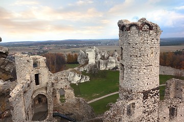 Image showing Ruins of old castle in Ogrodzieniec