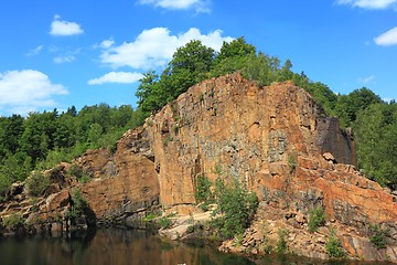 Image showing Abandoned quarry in Konigshain