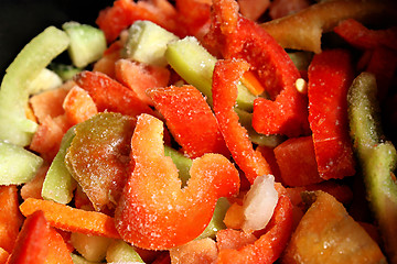 Image showing Assortment of mixed frozen vegetables