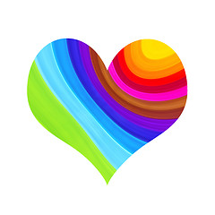 Image showing Abstract colorful heart