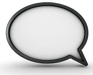 Image showing 3d speech bubble