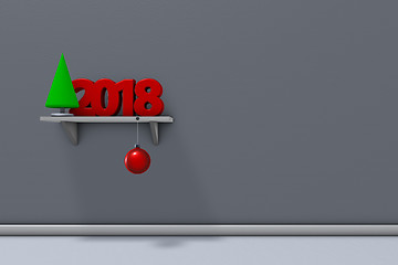 Image showing christmas and new year 2018