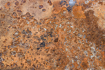 Image showing Rusted metal background