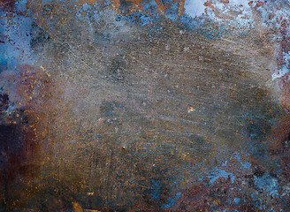 Image showing Rusted metal background