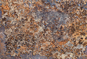 Image showing Rusted metal background