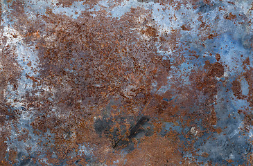 Image showing Rusted metal background