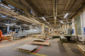 Image showing woodworking factory workshop