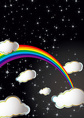 Image showing space rainbow