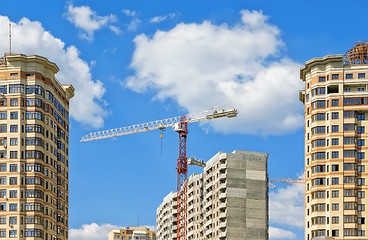 Image showing Construction Of A New Residential Microdistrict