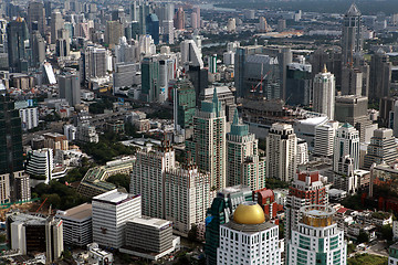 Image showing Bird eye view of Bangkok buildings