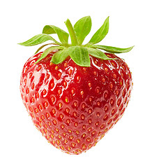 Image showing fresh red strawberry