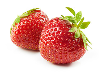 Image showing fresh red strawberries