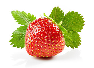 Image showing fresh red strawberry