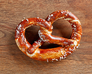 Image showing freshly baked pretzel