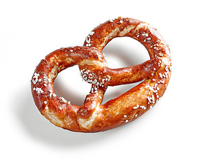 Image showing freshly baked pretzel