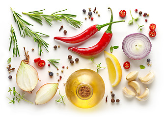 Image showing various ingredients for making marinade