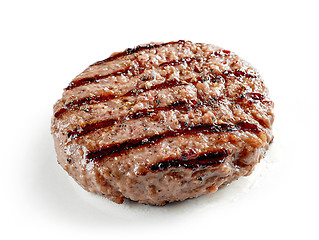 Image showing freshly grilled burger meat