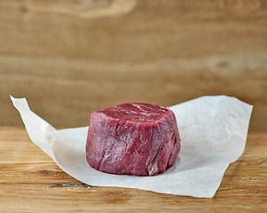 Image showing Raw Organic Grass Fed Filet Mignon Steak