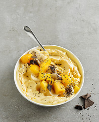 Image showing smoothie bowl of frozen banana and mango