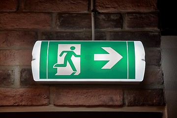 Image showing Emergency Exit Sign