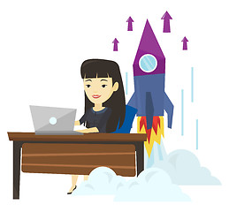 Image showing Business start up vector illustration.