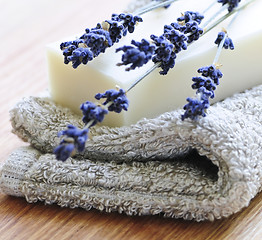 Image showing Lavender soap