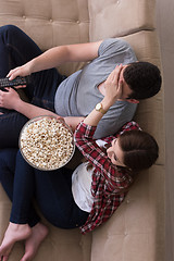 Image showing young handsome couple enjoying free time