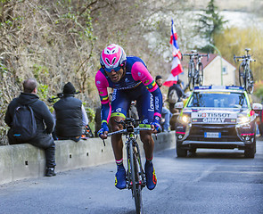 Image showing The Cyclist Tsgabu Gebremaryam Grmay - Paris-Nice 2016