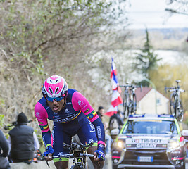 Image showing The Cyclist Tsgabu Gebremaryam Grmay - Paris-Nice 2016