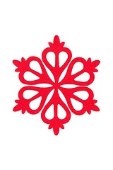 Image showing Christmas snowflake on white