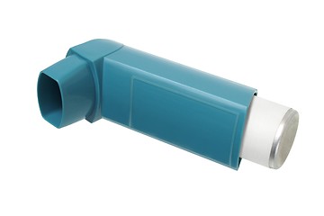 Image showing Asthma inhaler on white