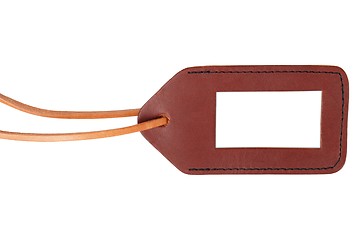 Image showing Blank luggage tag