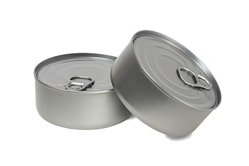 Image showing Tin Cans on White