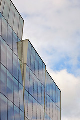 Image showing Glass facade of modern office building