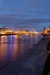 Image showing Samuel Beckett Bridge in Dublin