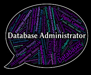 Image showing Database Administrator Indicates Head Manager And Official