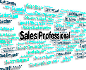Image showing Sales Professional Shows Expertise Selling And Promotion