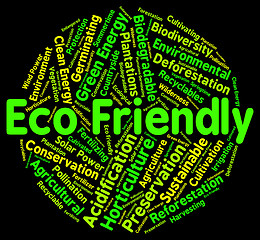Image showing Eco Friendly Represents Earth Day And Conservation