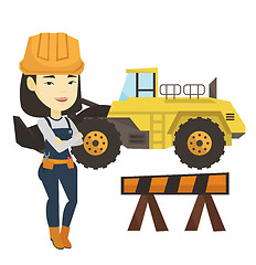 Image showing Confident builder with arms crossed.